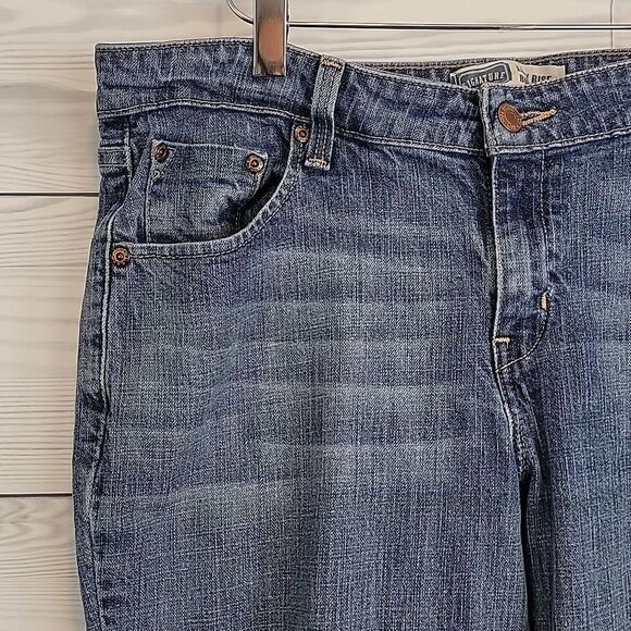 Levi Strauss signature low-rise bootcut blue denim jeans Size 12S - Picture 6 of 15